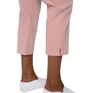 Mario Serrani Italy Medium Coral Striped Capri Pant